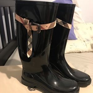 NEW in the box Burberry rain boots